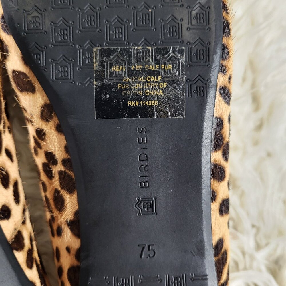 Birdies The Starling Cheetah Calf Hair Comfort Flats Leopard Print Size 7.5 - Picture 10 of 10